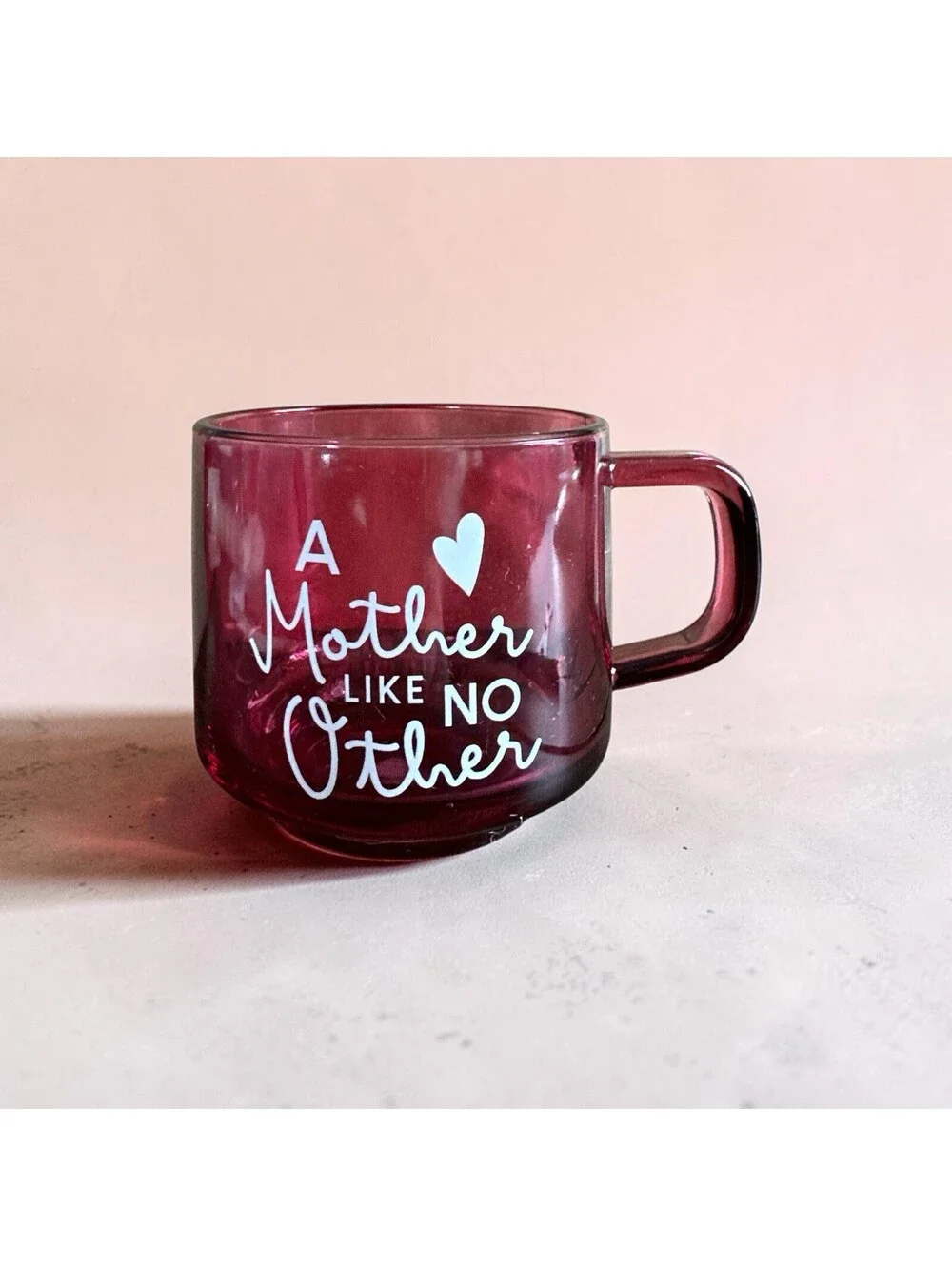 A Mother Like No Other Red Glass Coffee Mug Tea Cup 3
